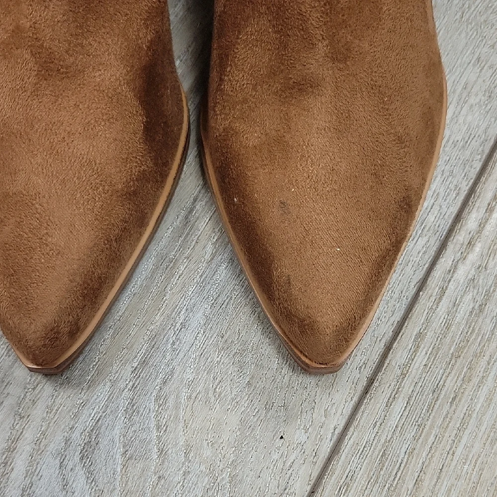 Marc Fisher Brown Over-the-Knee Boots with Block Heel
